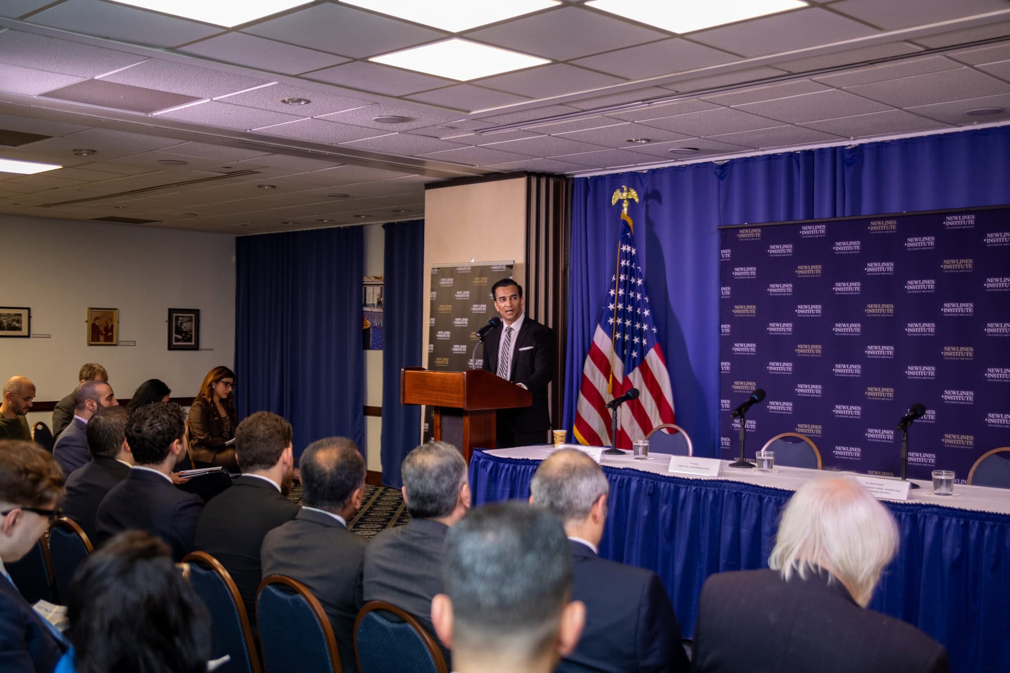 Launch of The Four Seas Initiative Policy Report. Photo by Arab DC Media production