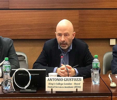 Antonio Giustozzi aanouncements UNHRC 40