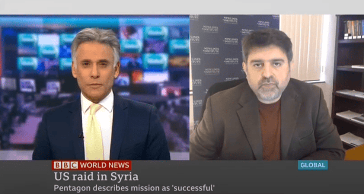 Kamran Bokhari on BBC World speaking on U.S. Forces Eliminating Second ISIS Leader