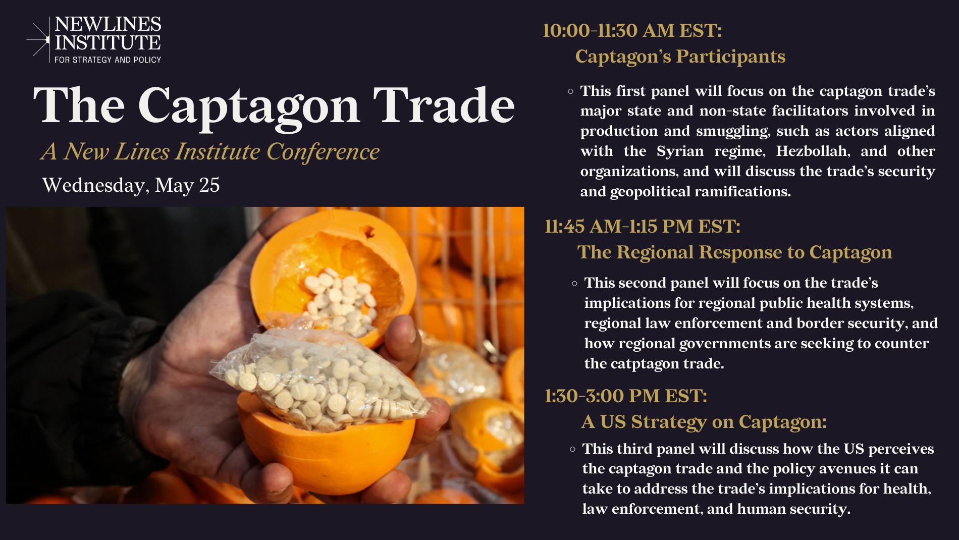 The Captagon Trade Conference