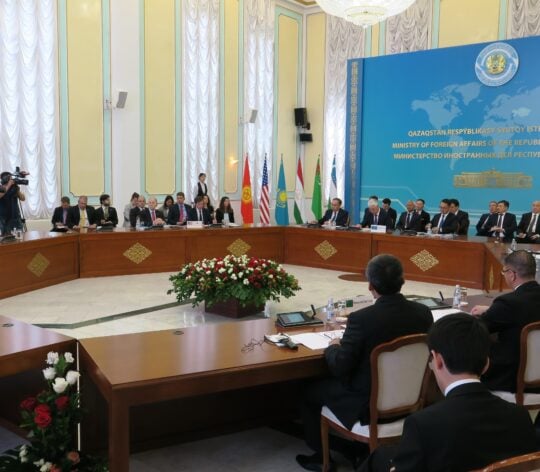 C5+1 format meeting between US and Central Asia countries