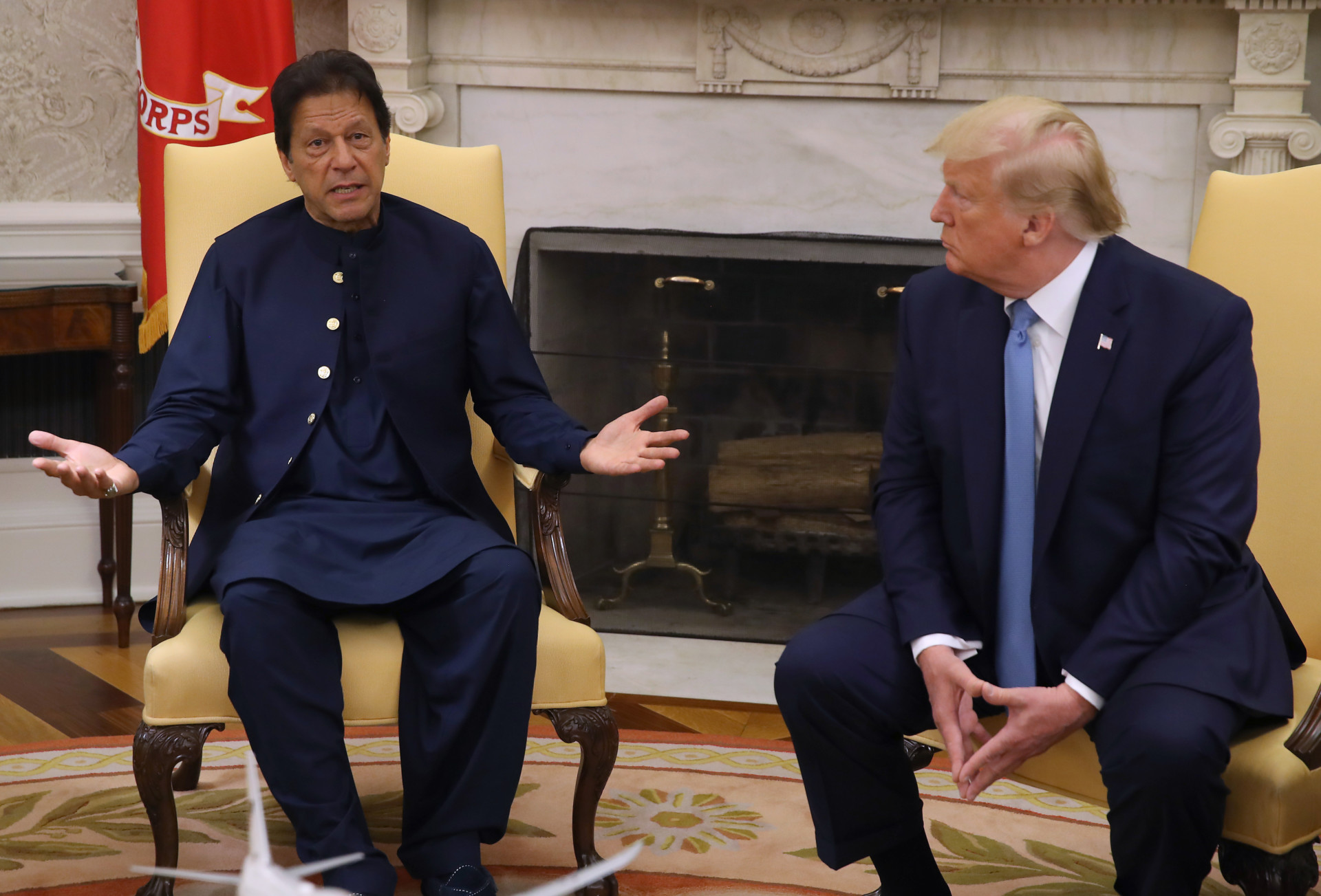President Donald Trump Meets With Pakastani Prime Minister Imran Khan At The White House|Nav 56