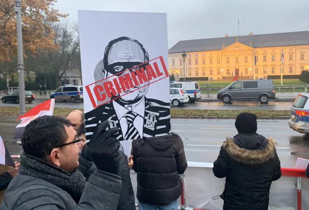 Protest against President of Egypt Abdel Fattah el-Sisi in Berlin|Nav 56