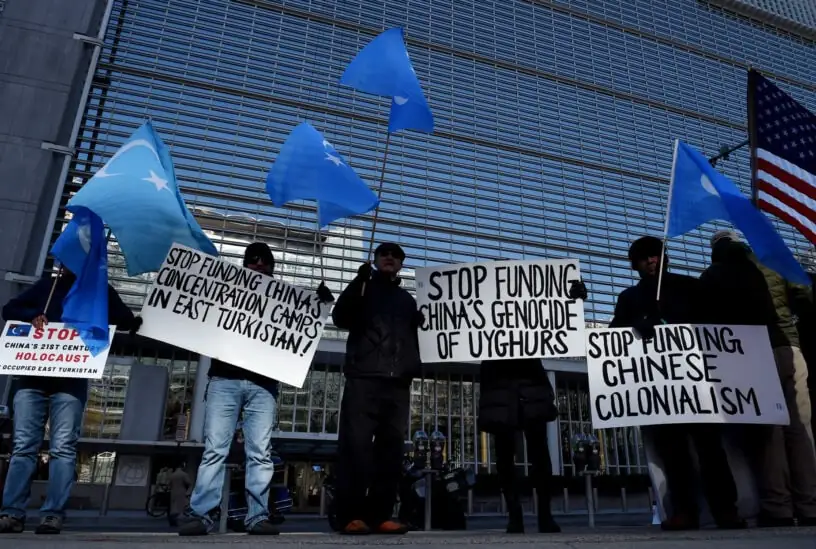 US-CHINA-UYGHURS-PROTEST