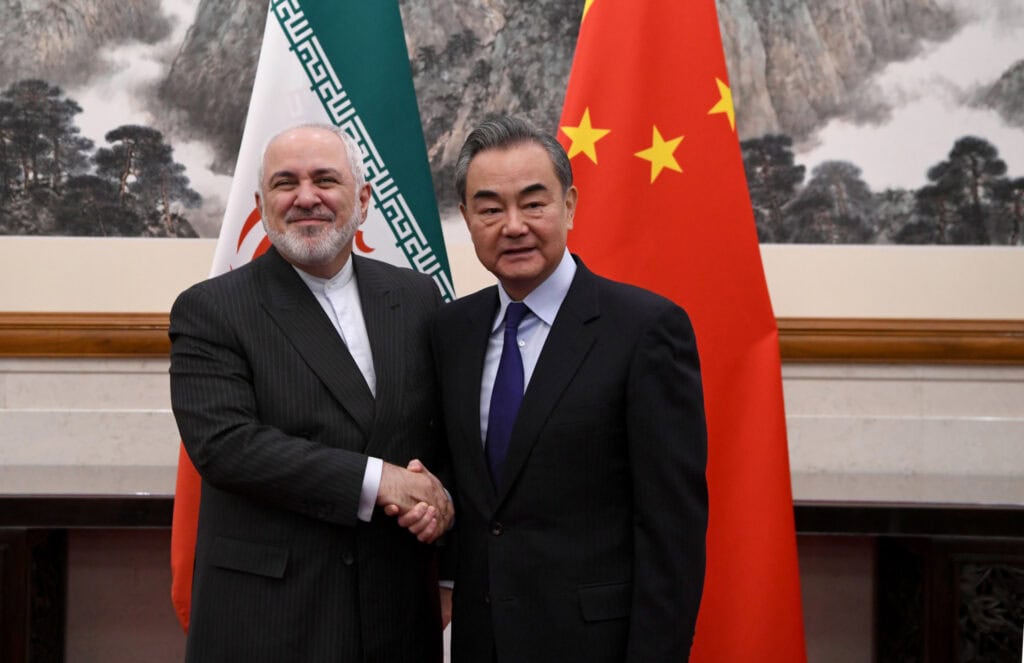 China Foreign Minister Wang Yi and Iran Foreign Minister Mohammad Javad Zarif Meet in Beijing
