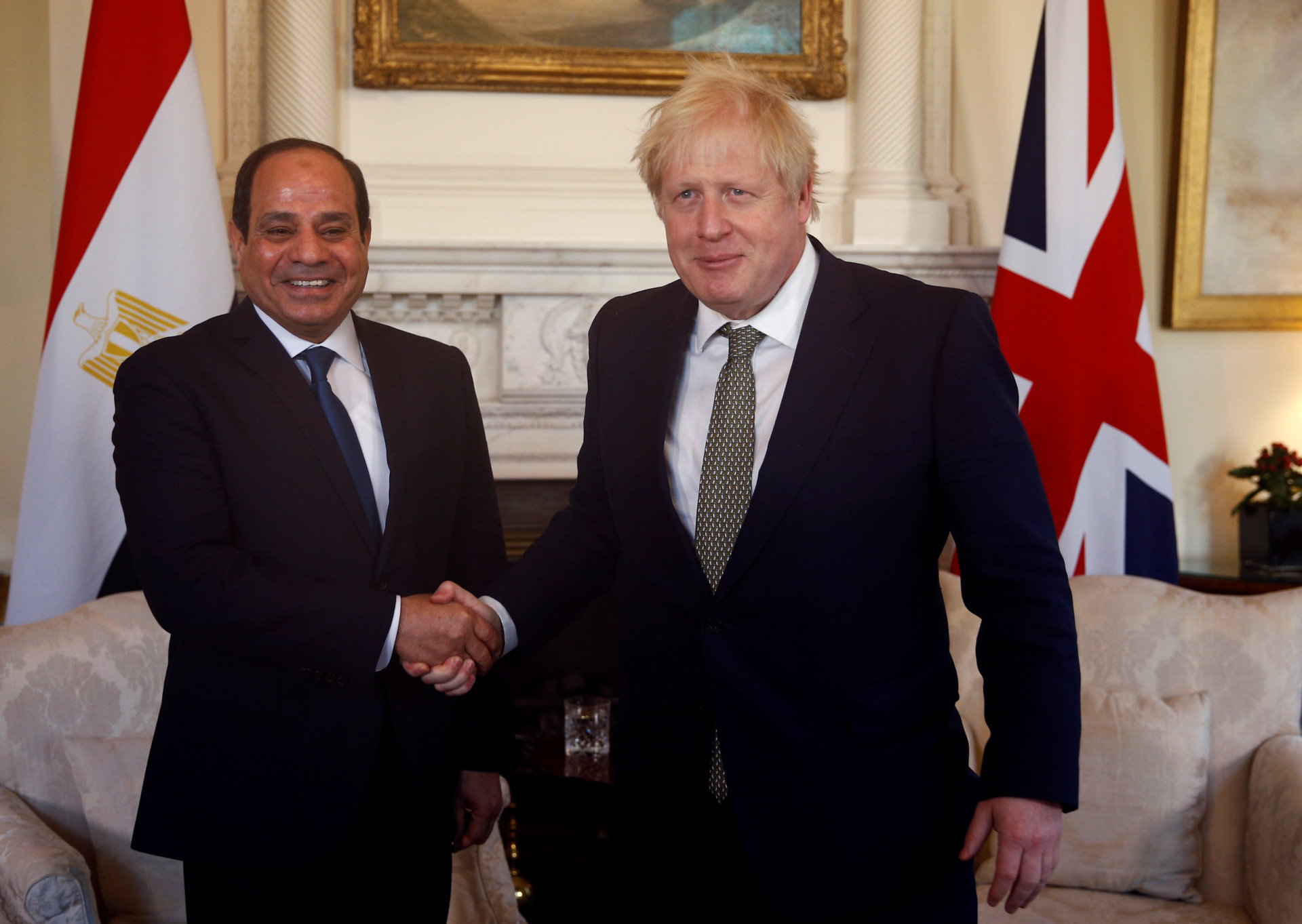 Boris Johnson Hosts Egyptian President Abdel Fattah el-Sisi