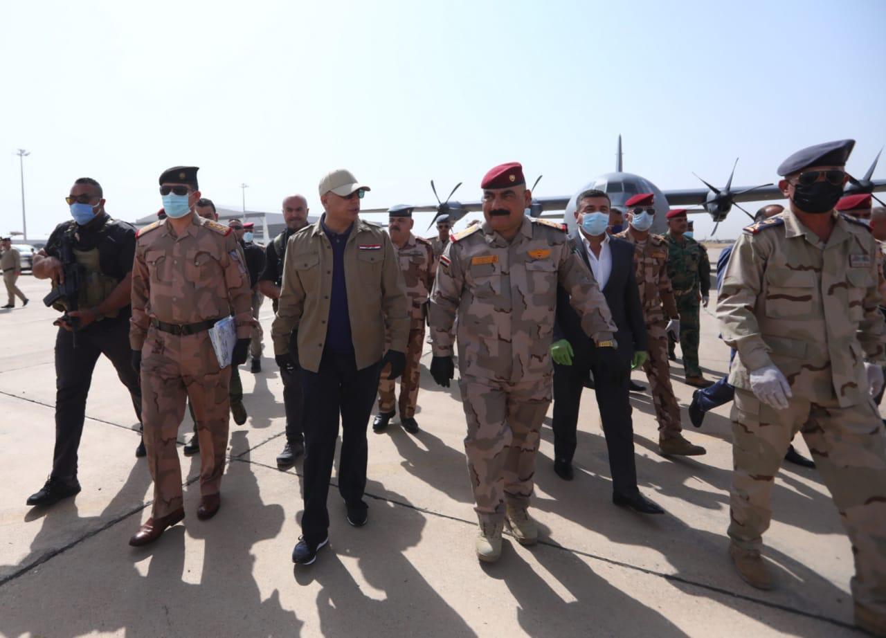 Iraqi Prime Minister Mustafa al-Kadhimi in Kirkuk