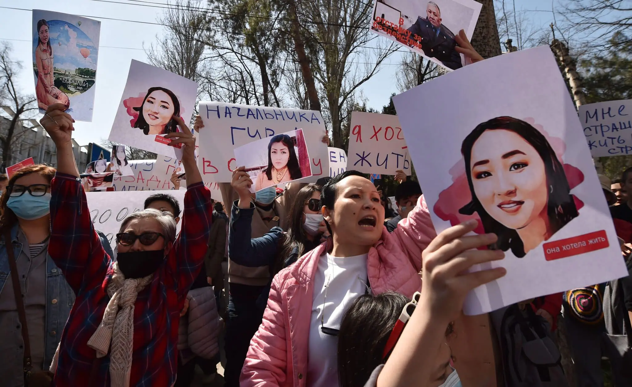 KYRGYZSTAN-RALLY-CRIME-MARRIAGE-PROTEST