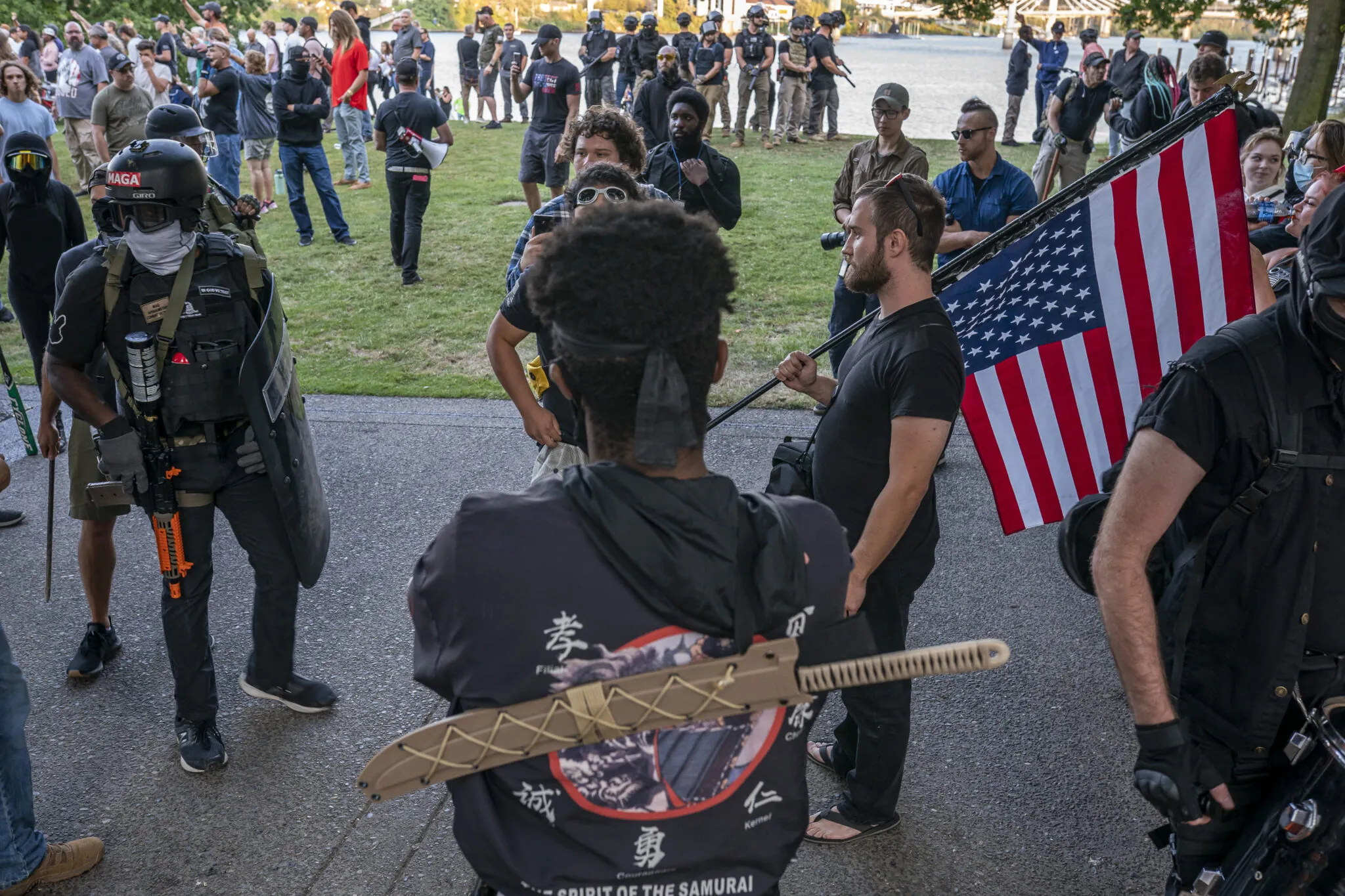 Right Wing And Left Wing Factions Clash In Portland