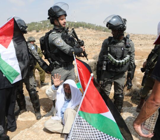 Protest against Jewish settlements in West Bank|TOPSHOT-PALESTINIAN-ISRAEL-CONFLICT