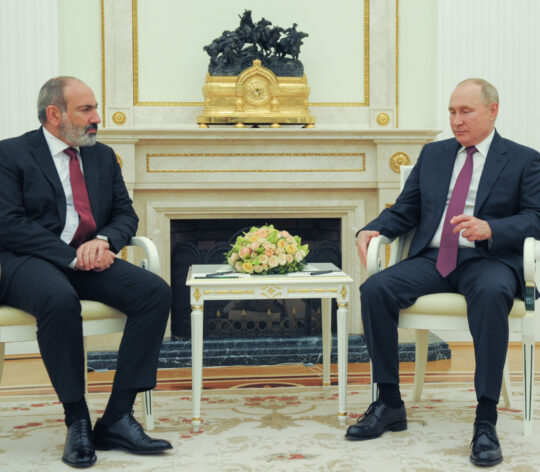 Russia's President Putin and Armenia's Prime Minister Pashinyan meet in Moscow