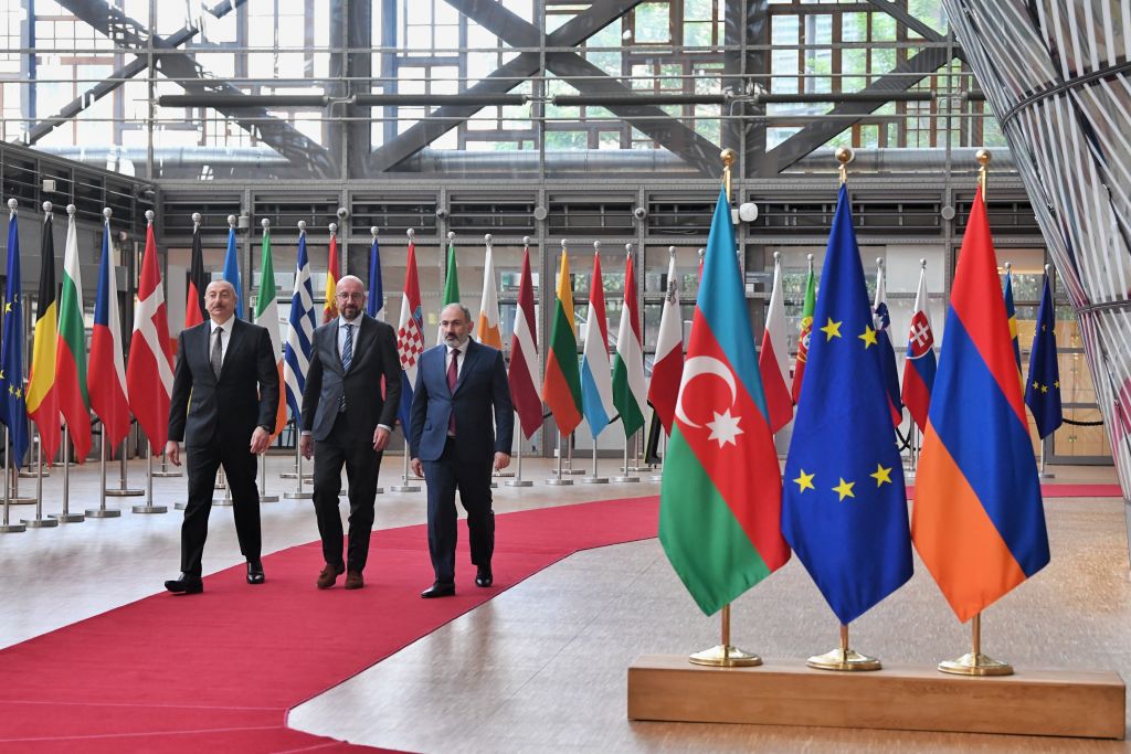 Charles Michel-Ilham Aliyev-Nikol Pashinyan meeting in Brussels