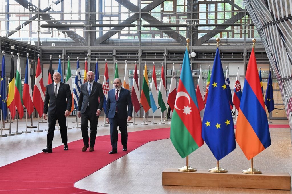 Charles Michel-Ilham Aliyev-Nikol Pashinyan meeting in Brussels