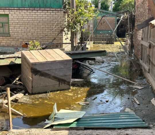 Consequences of dam explosion in Kherson