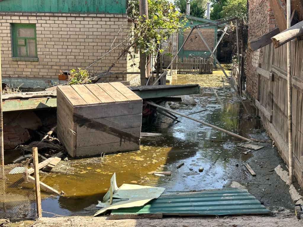 Consequences of dam explosion in Kherson