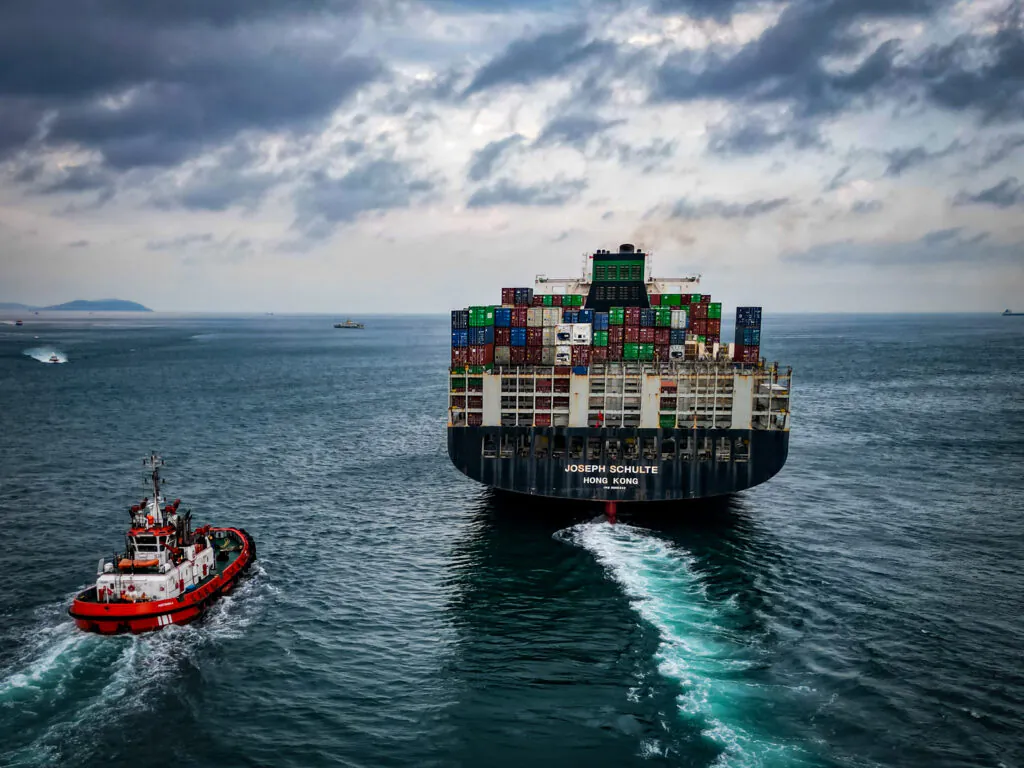 The first cargo ship leaves Odessa