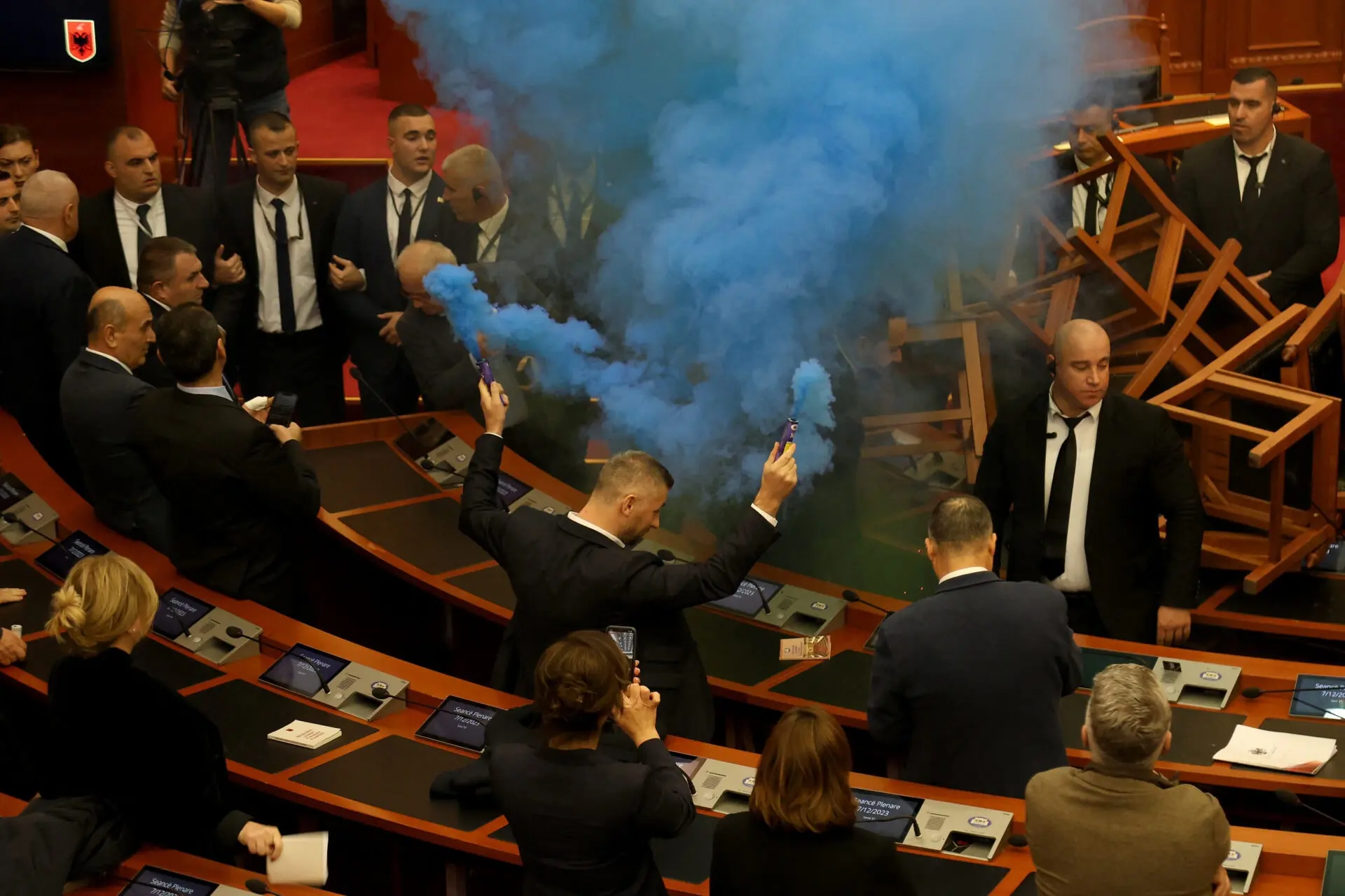 TOPSHOT-ALBANIA-POLITICS-PARLIAMENT