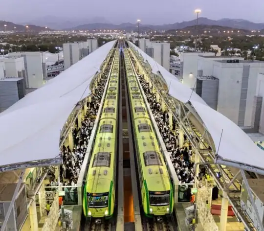 SAUDI ARABIA-MECCA-2024 HAJJ-CHINESE-BUILT LIGHT RAIL