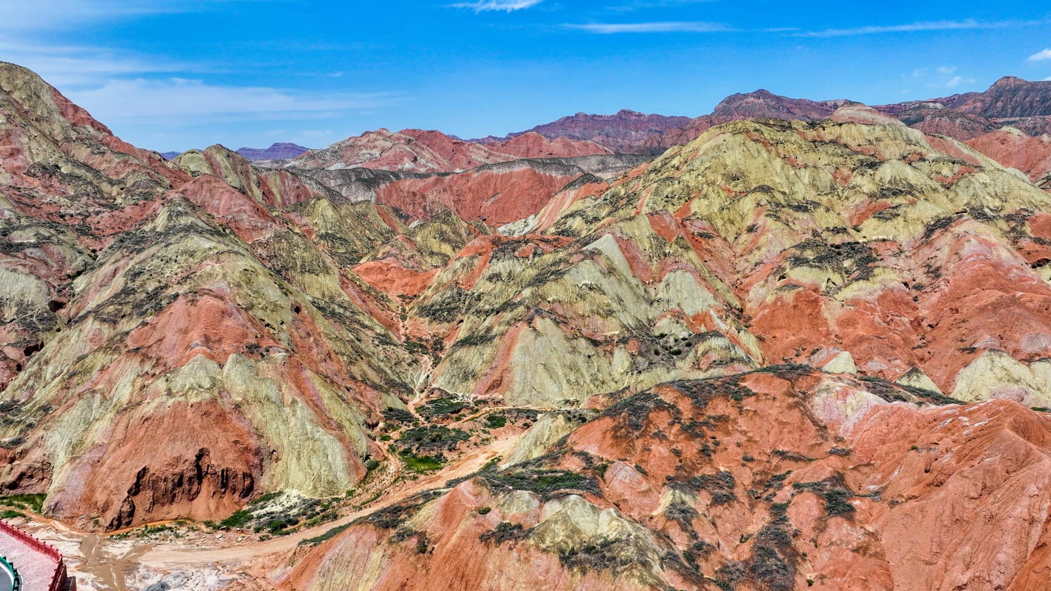 Danxia landform group in Lanzhou