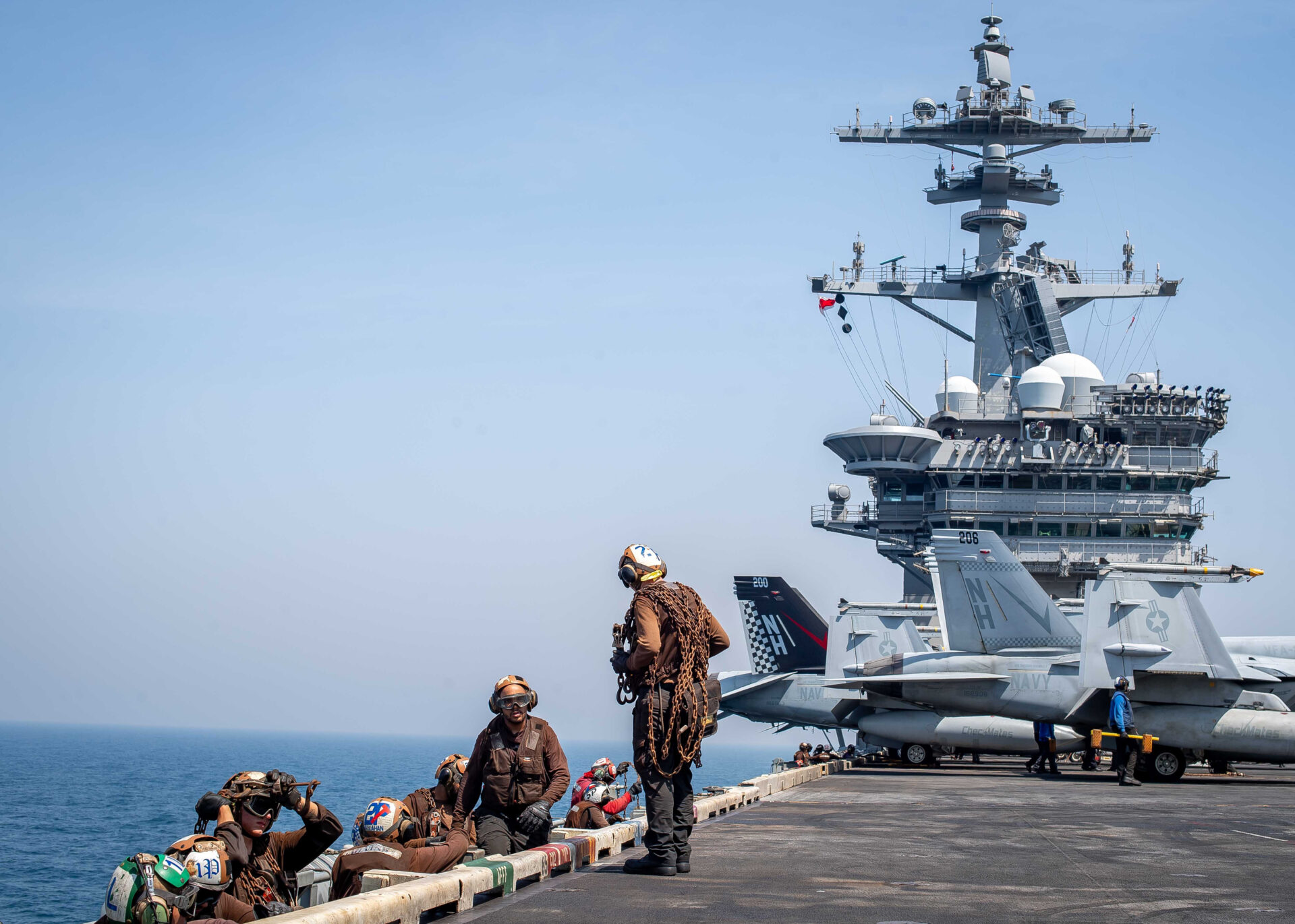 USS Theodor Roosevelt arrives in the operational area of the US 5th Fleet