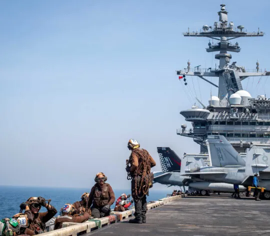 USS Theodor Roosevelt arrives in the operational area of the US 5th Fleet