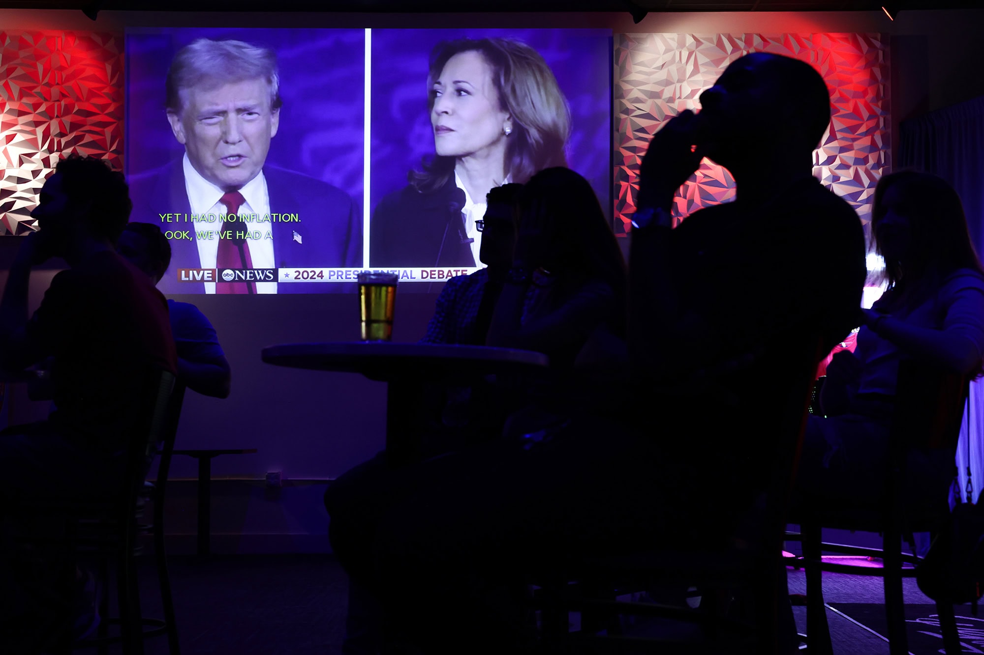 Americans Watch The First Debate Between Donald Trump And Kamala Harris