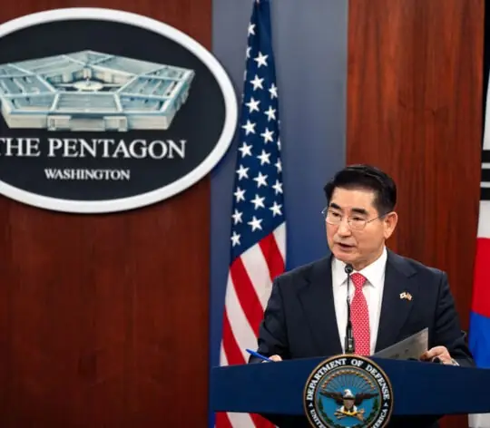 Defense Secretary Austin Hosts Soth Korean Defense Minister At The Pentagon