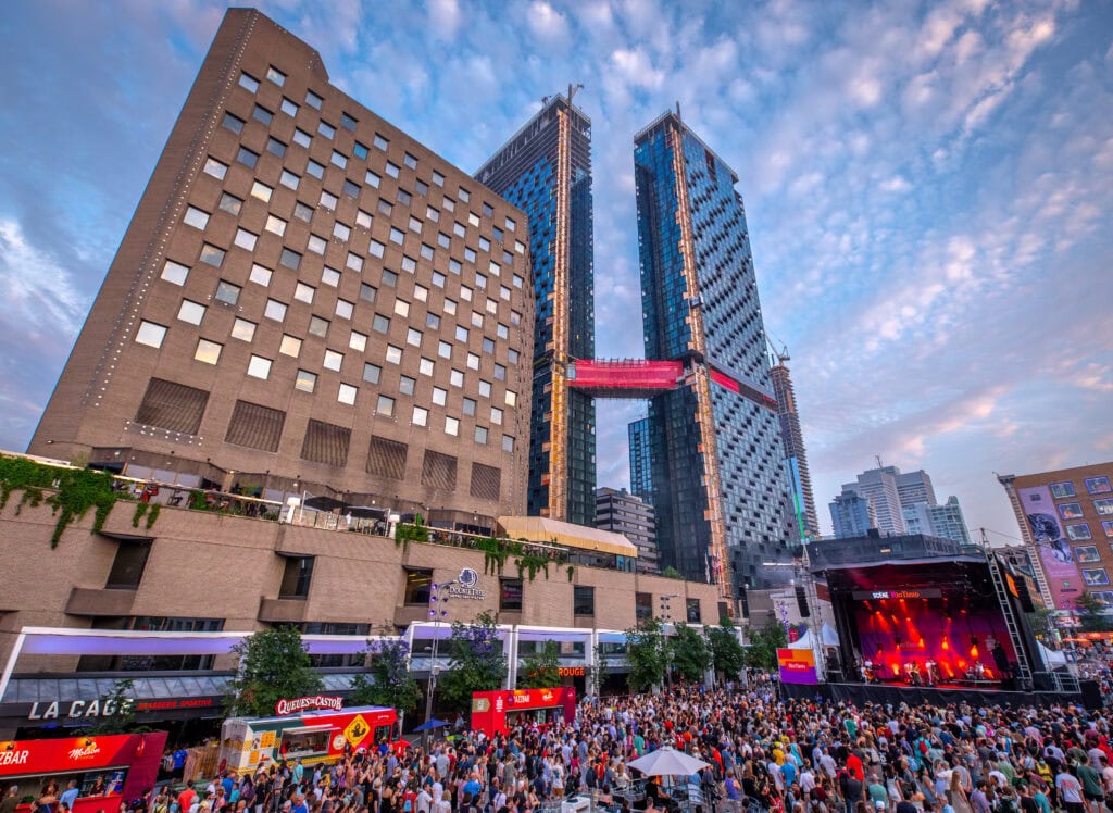Montreal. Province of Quebec. Quartier des spectacles of Montreal.