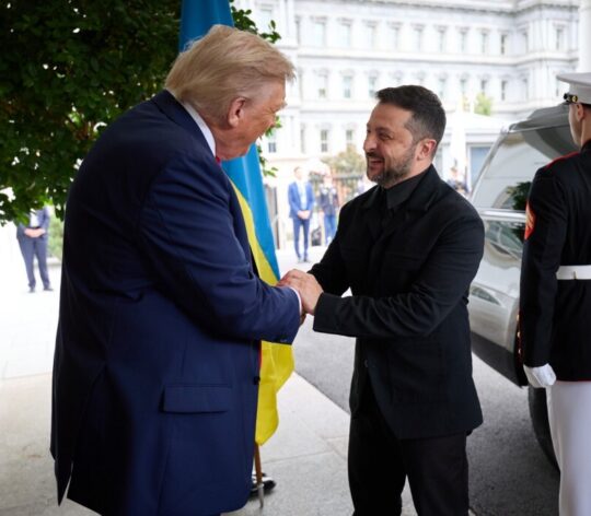 Ukrainian President Volodymyr Zelenskyy meets with US President Donald Trump in DC