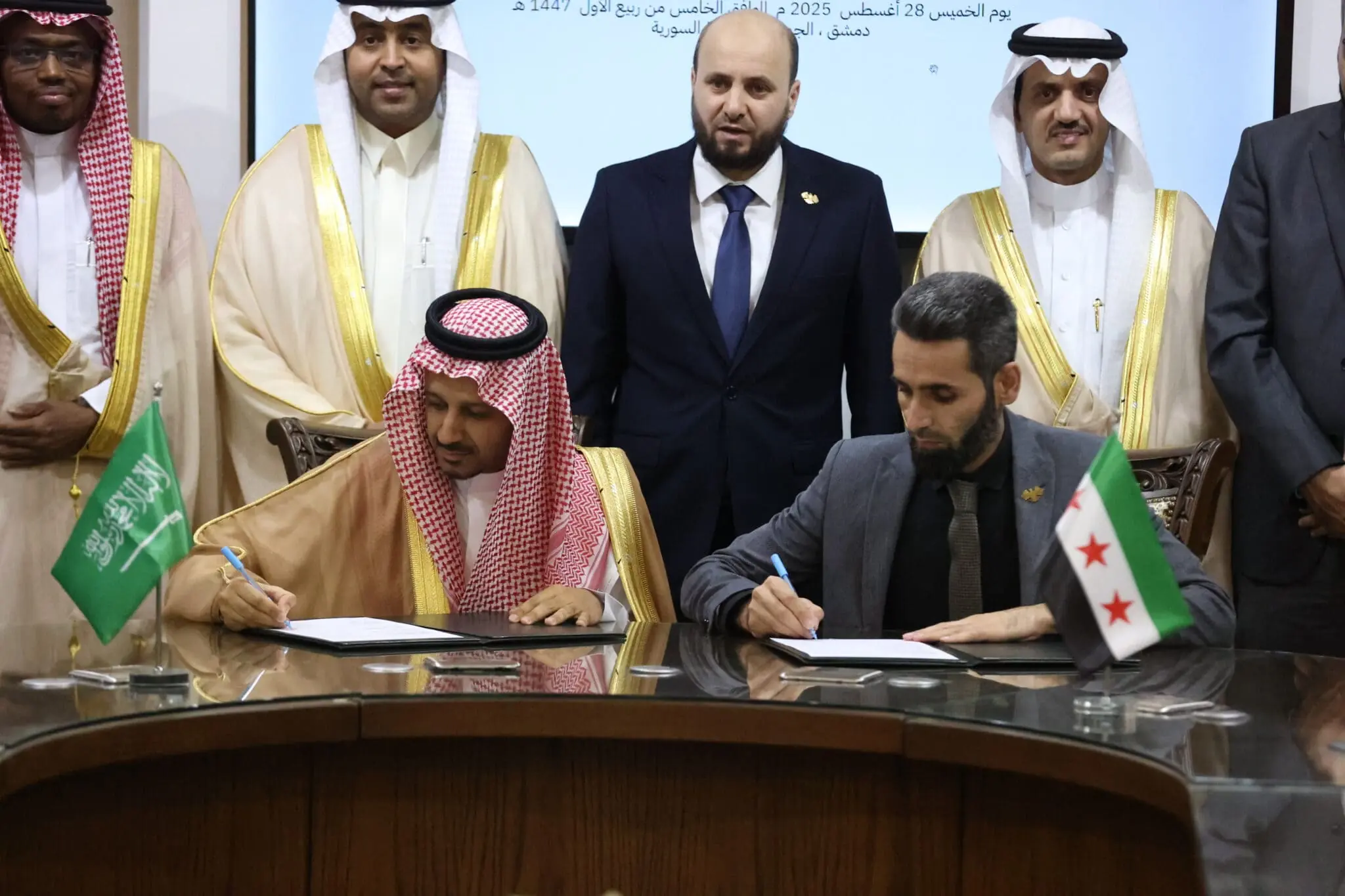Syria and Saudi Arabia sign agreements and memorandums of understanding in the field of energy