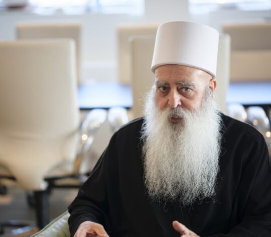 Sheikh Of The Druze In Israel Muwaffak Tarif Visits The EP