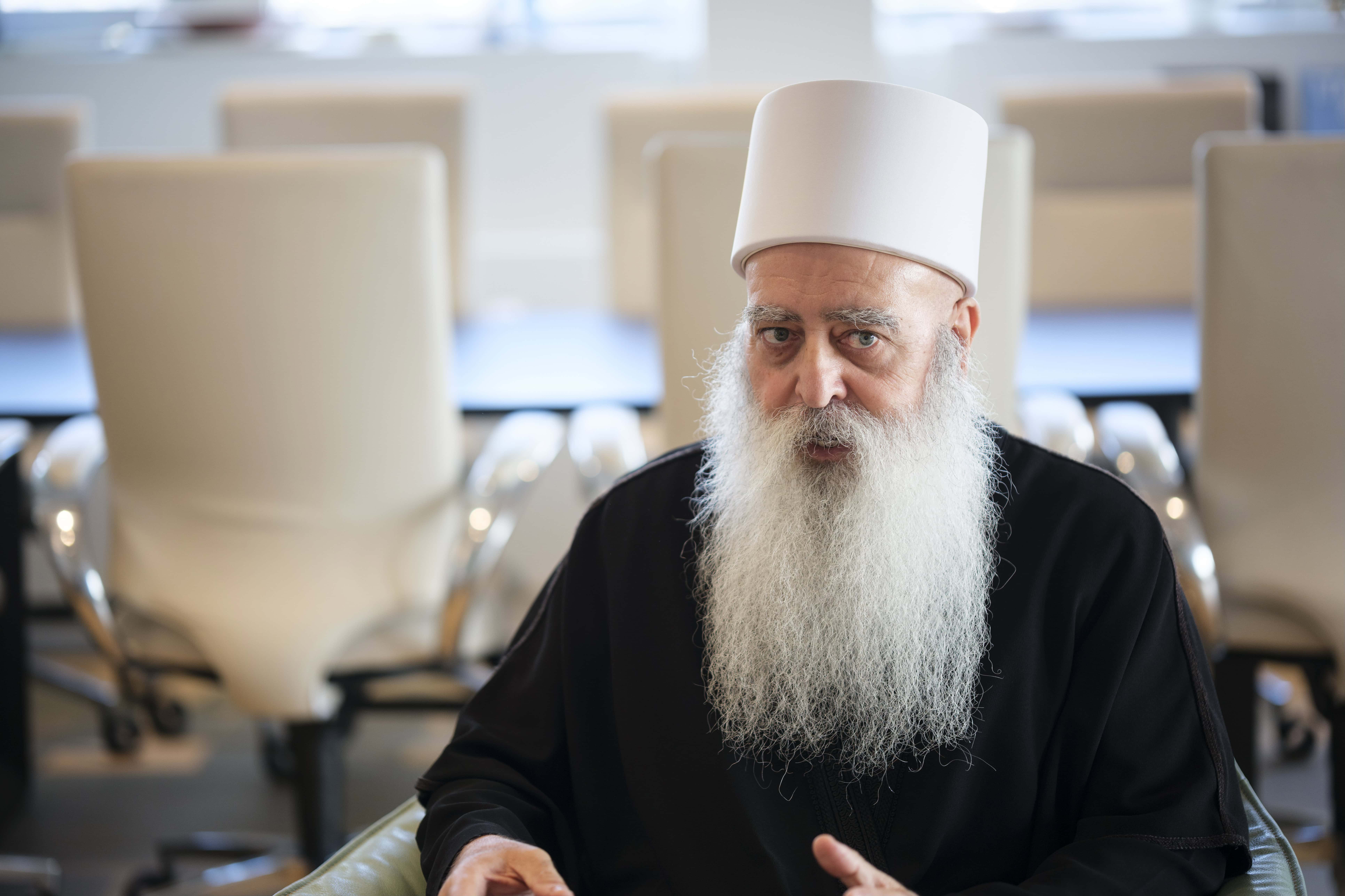 Sheikh Of The Druze In Israel Muwaffak Tarif Visits The EP