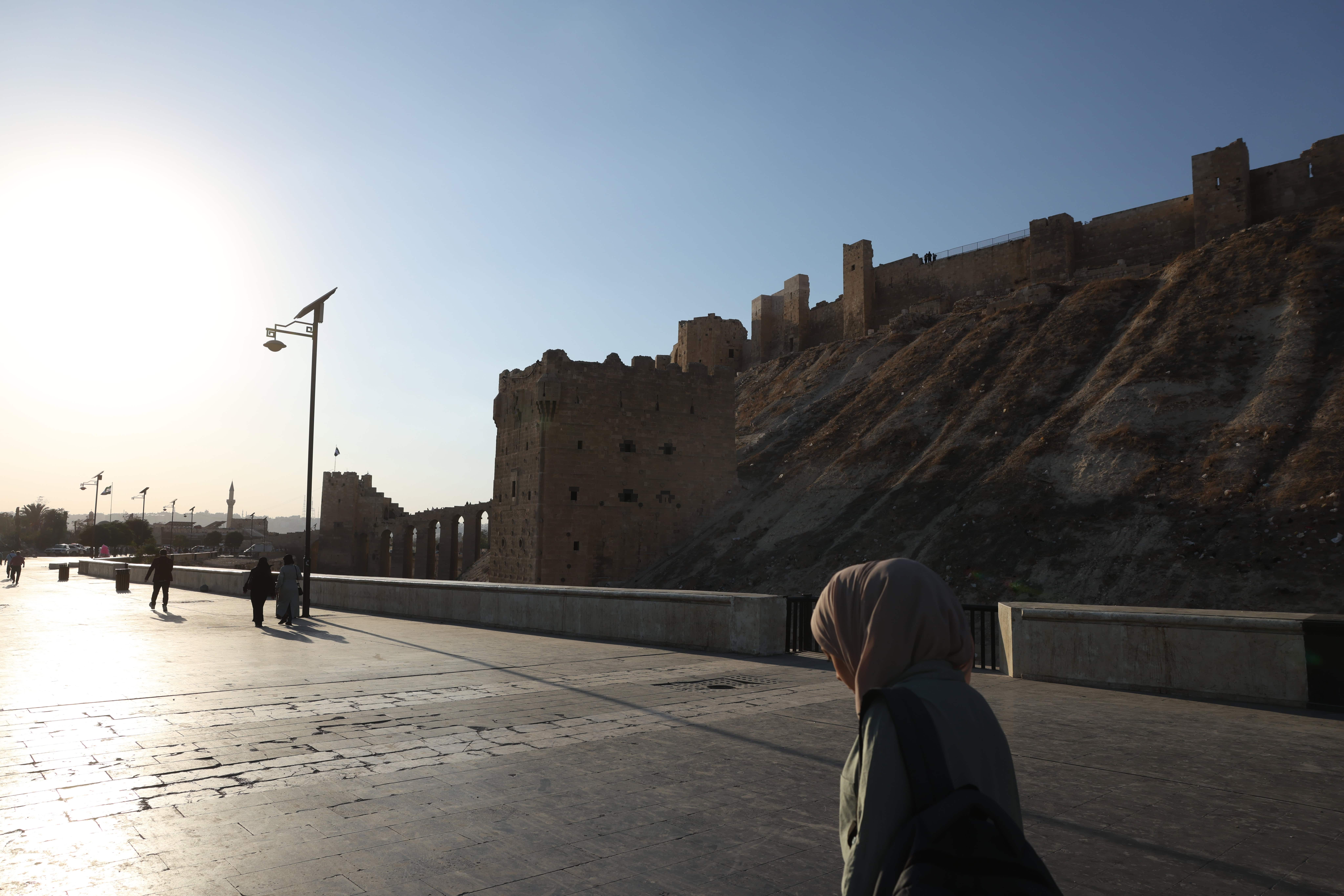 The restored Aleppo Citadel was opened to visitors