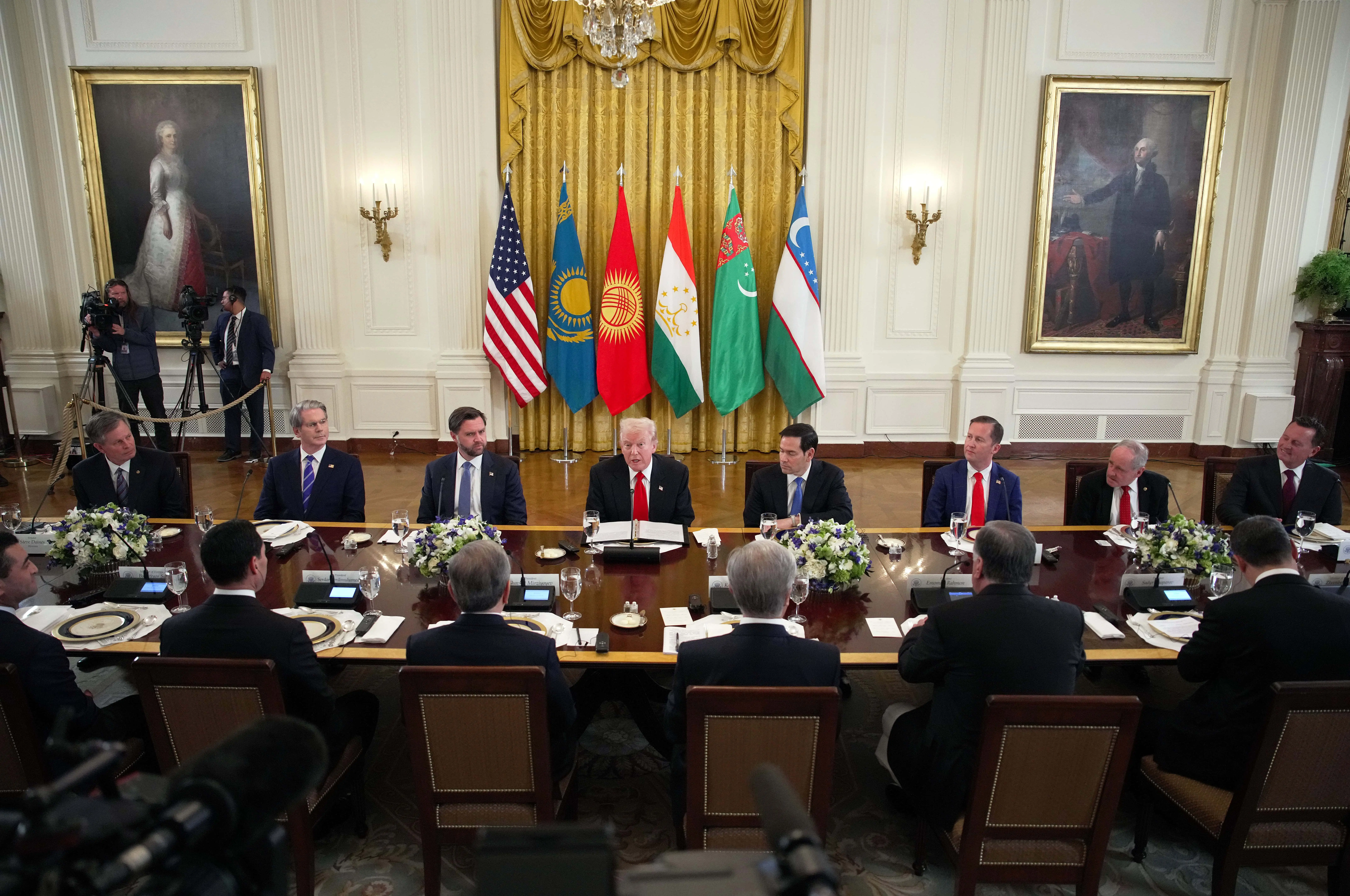 President Trump Hosts Leaders From Central Asian Countries At The White House