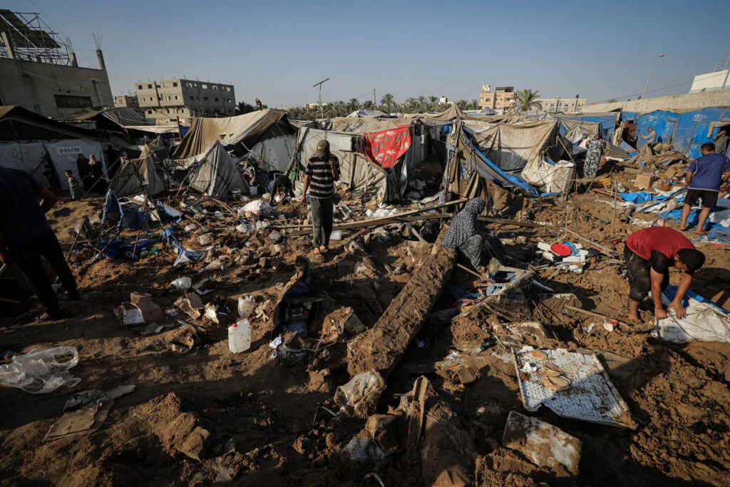 Aftermath of Israeli Airstrike In Gaza