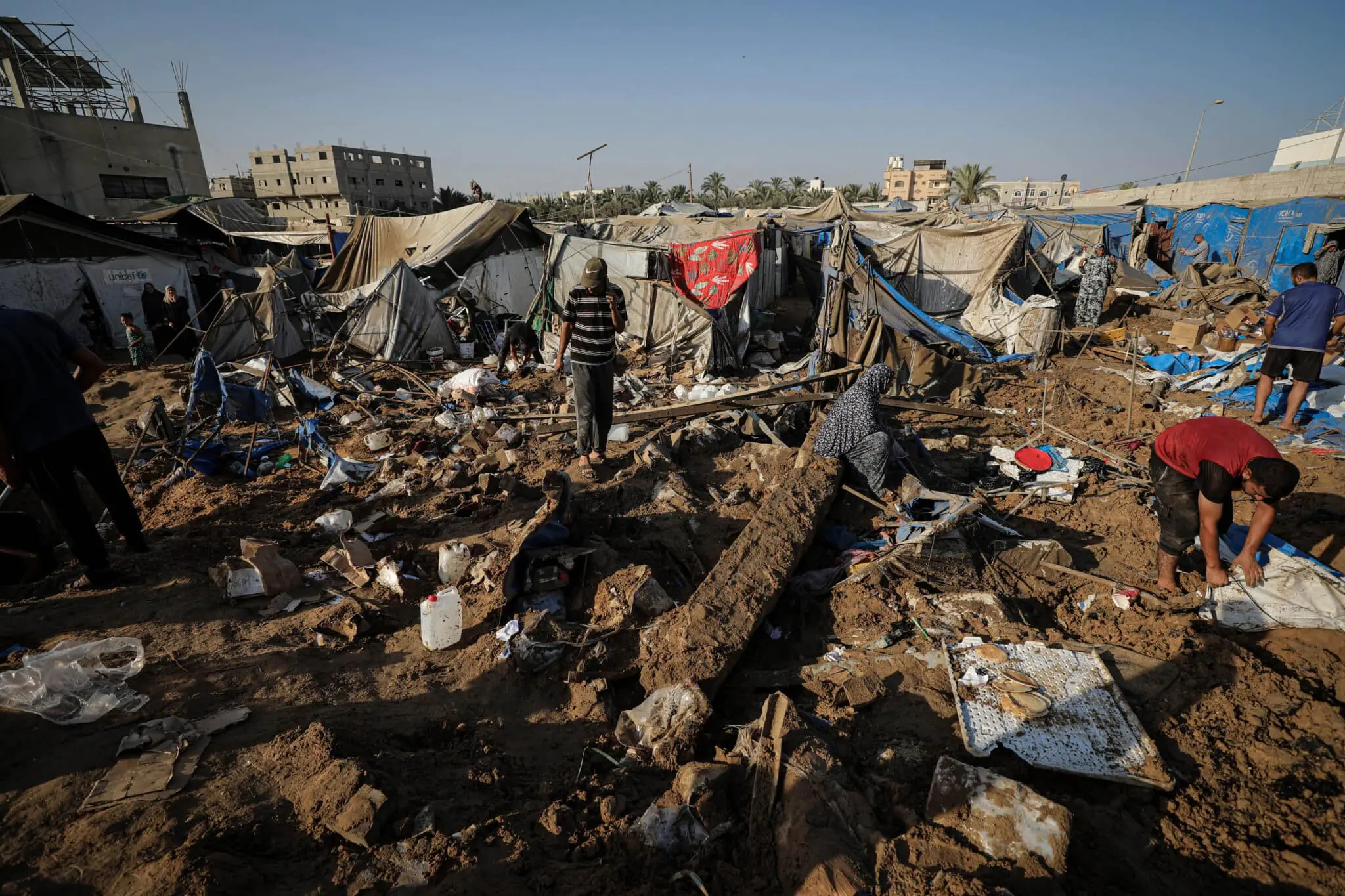 Aftermath of Israeli Airstrike In Gaza