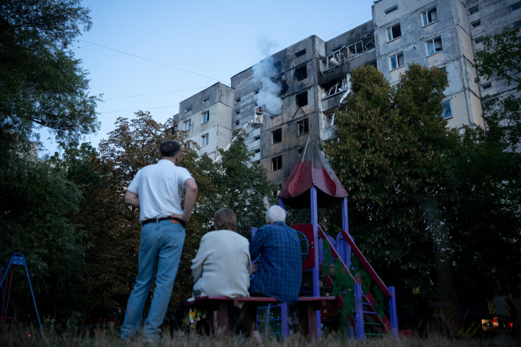 Aftermath Of Russian Drone Attacks On Kyiv And Its Outskirts