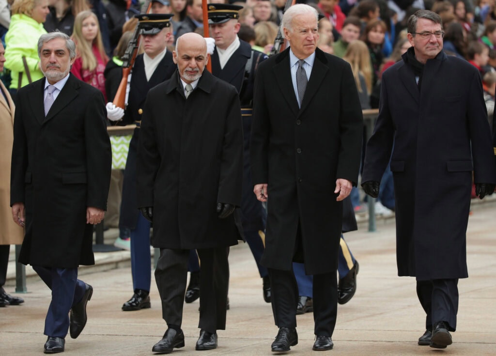 Afghanistan's President Ghani Lays Wreath At Tomb Of Unknown Solider