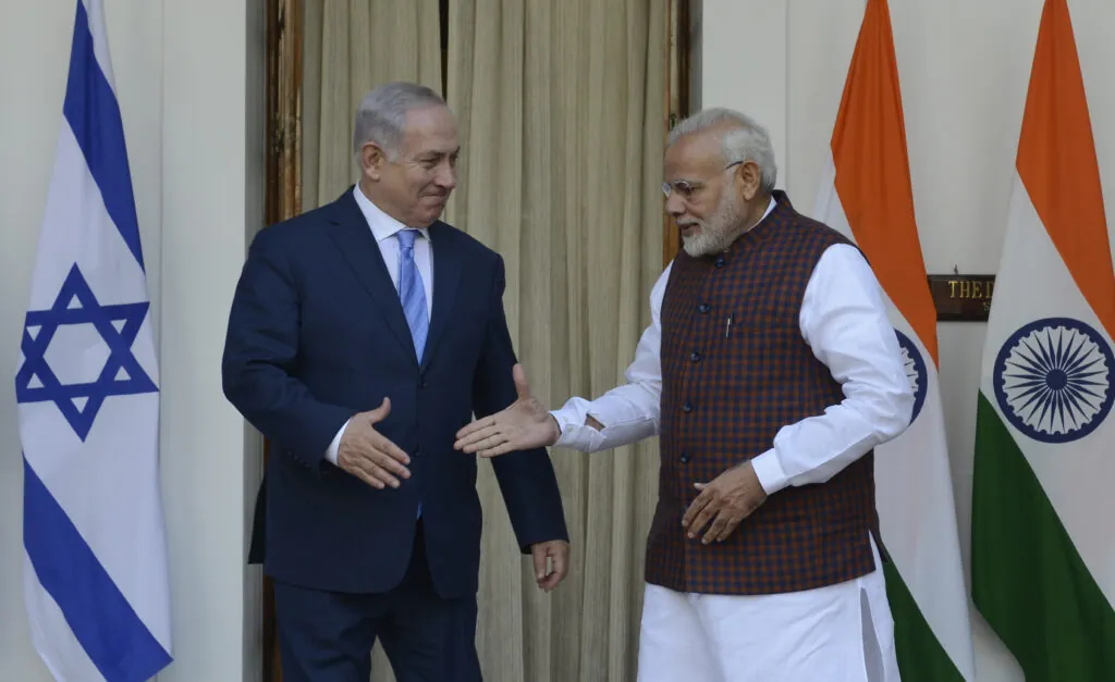 Benjamin Netanyahu meets Modi