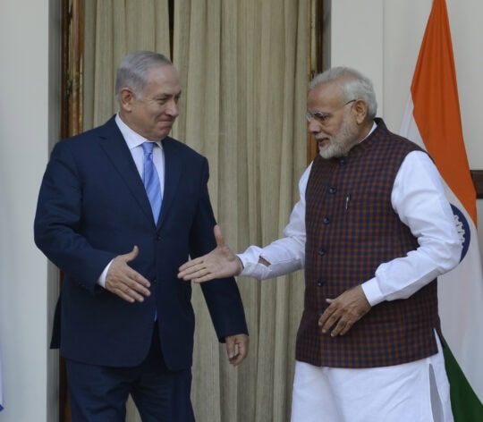 Benjamin Netanyahu meets Modi