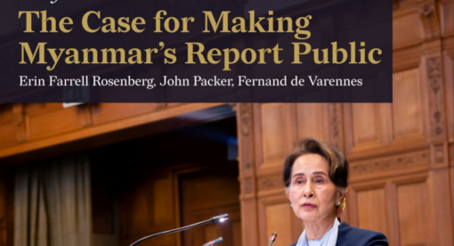 The Case for Making Myanmar’s Report Public