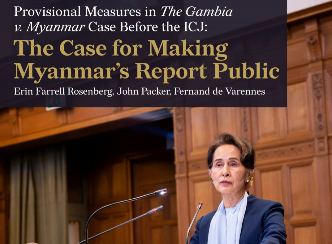 The Case for Making Myanmar’s Report Public